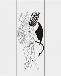 Пескоструйный рисунок Ангелы Феи 12